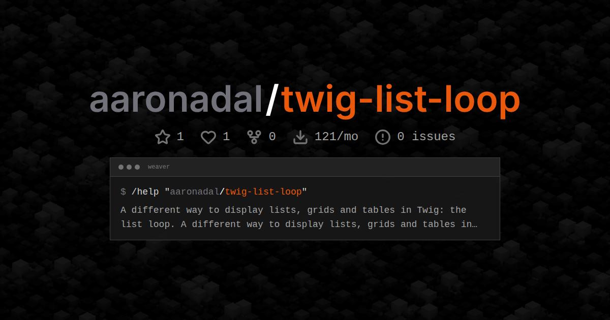 aaronadal/twig-list-loop