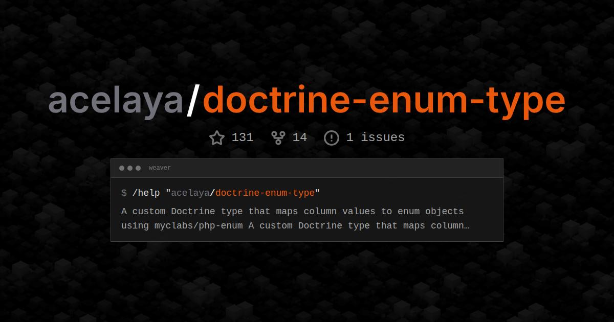acelaya/doctrine-enum-type