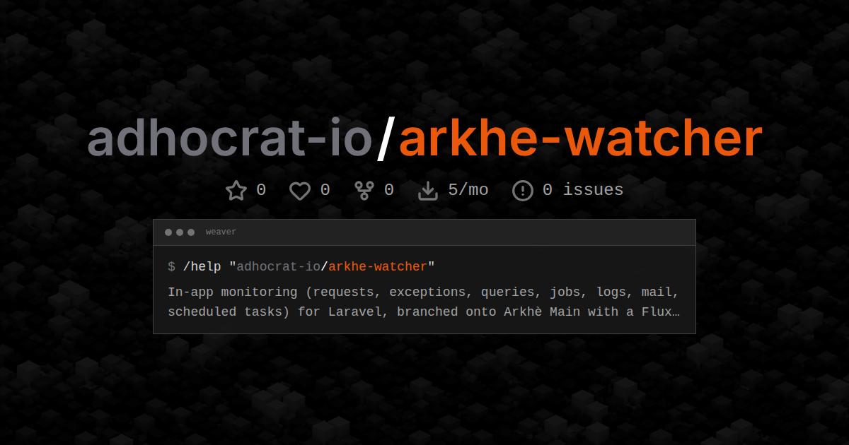 adhocrat-io/arkhe-watcher