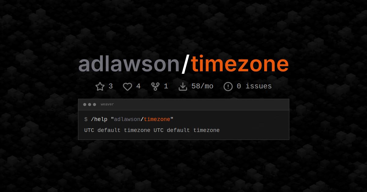 adlawson/timezone