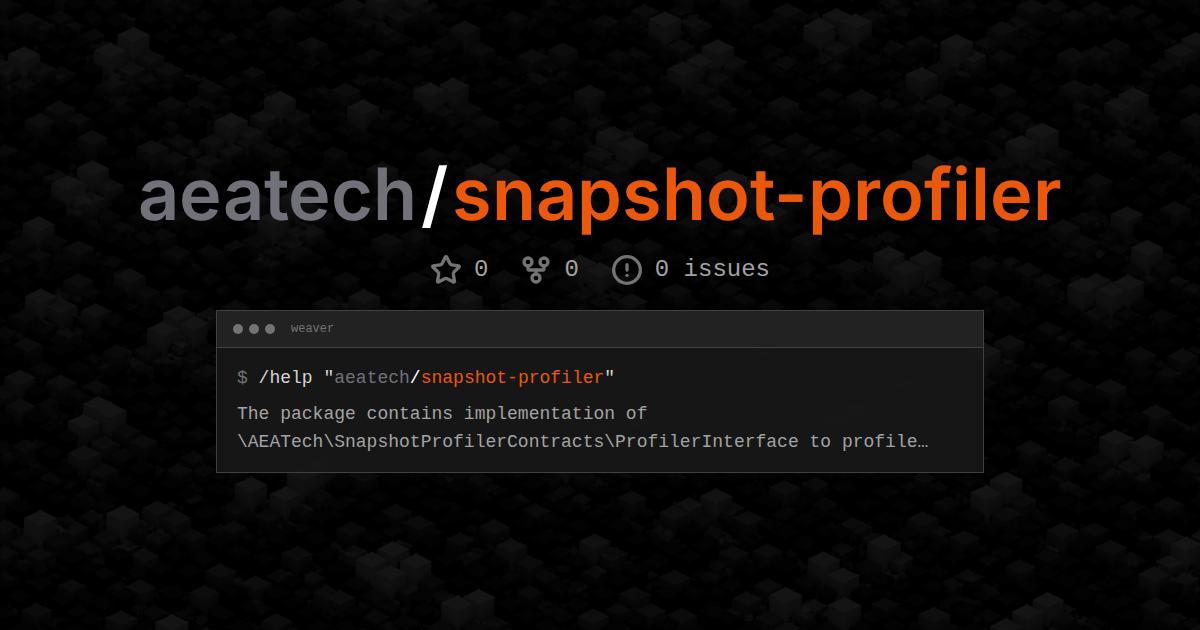 aeatech/snapshot-profiler