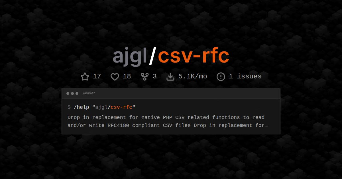 ajgl/csv-rfc