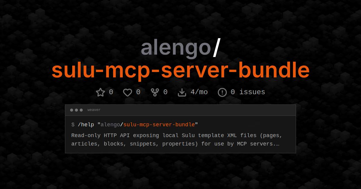 alengo/sulu-mcp-server-bundle