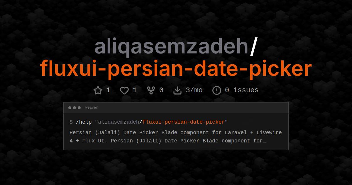 aliqasemzadeh/fluxui-persian-date-picker