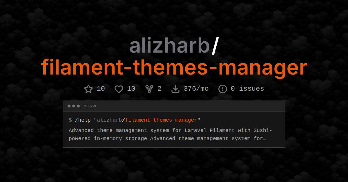 alizharb/filament-themes-manager