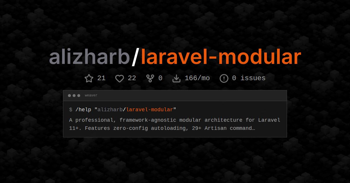 alizharb/laravel-modular