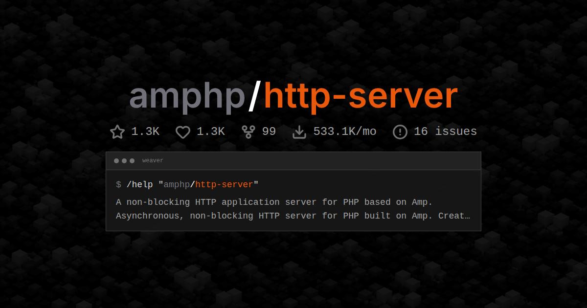 amphp/http-server