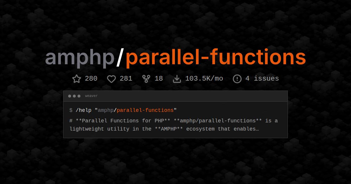 amphp/parallel-functions