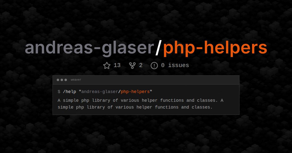 andreas-glaser/php-helpers