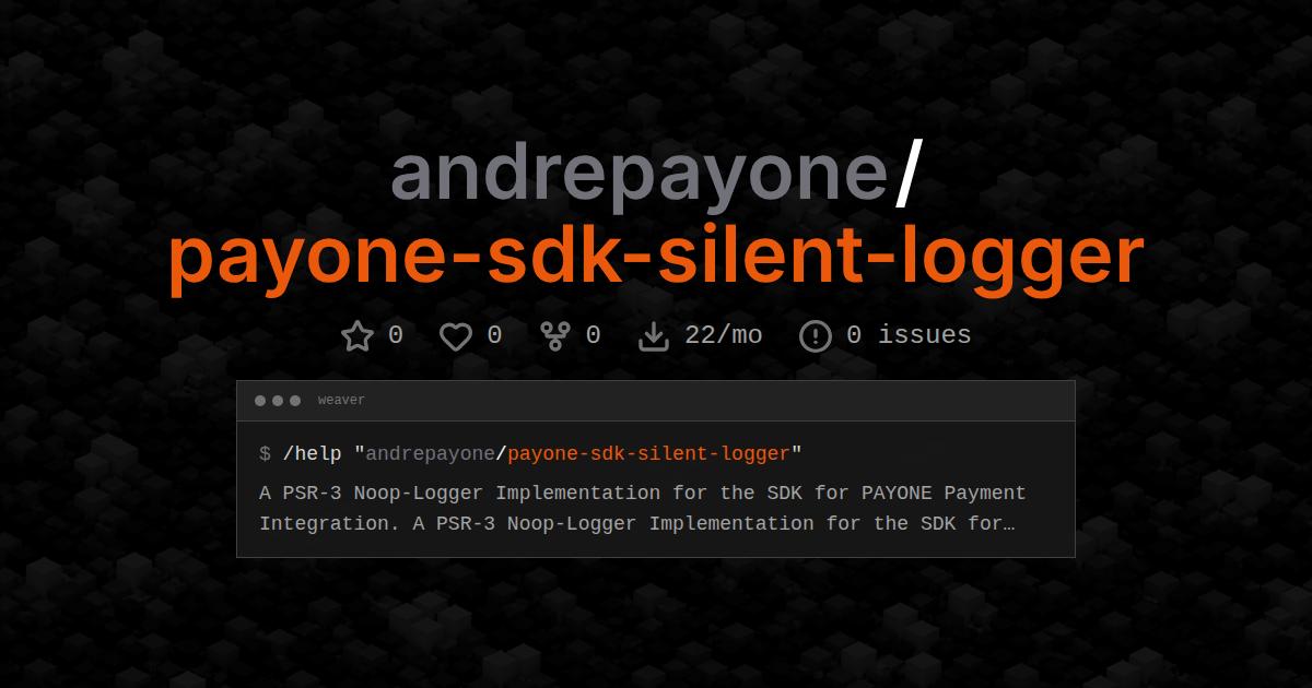 andrepayone/payone-sdk-silent-logger