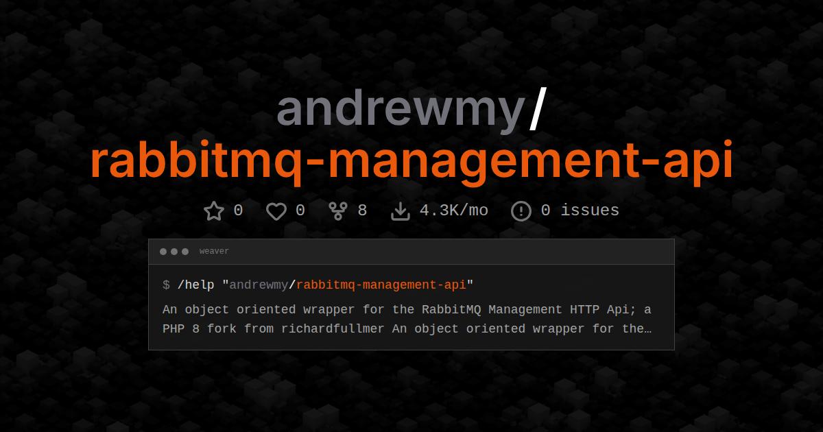 andrewmy/rabbitmq-management-api