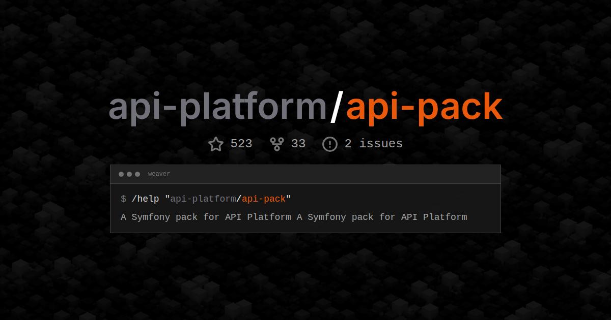 api-platform/api-pack