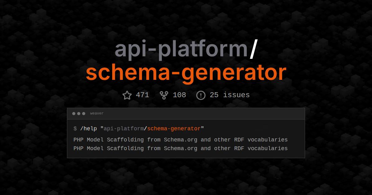api-platform/schema-generator
