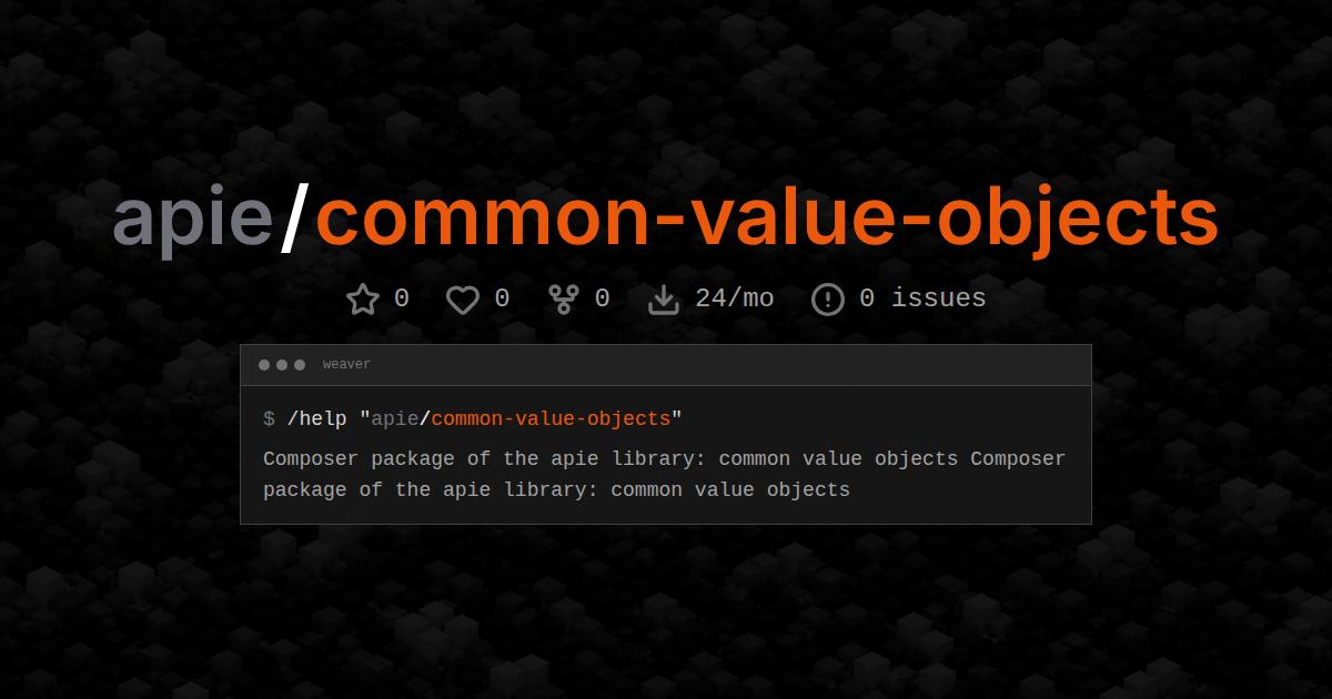 apie/common-value-objects