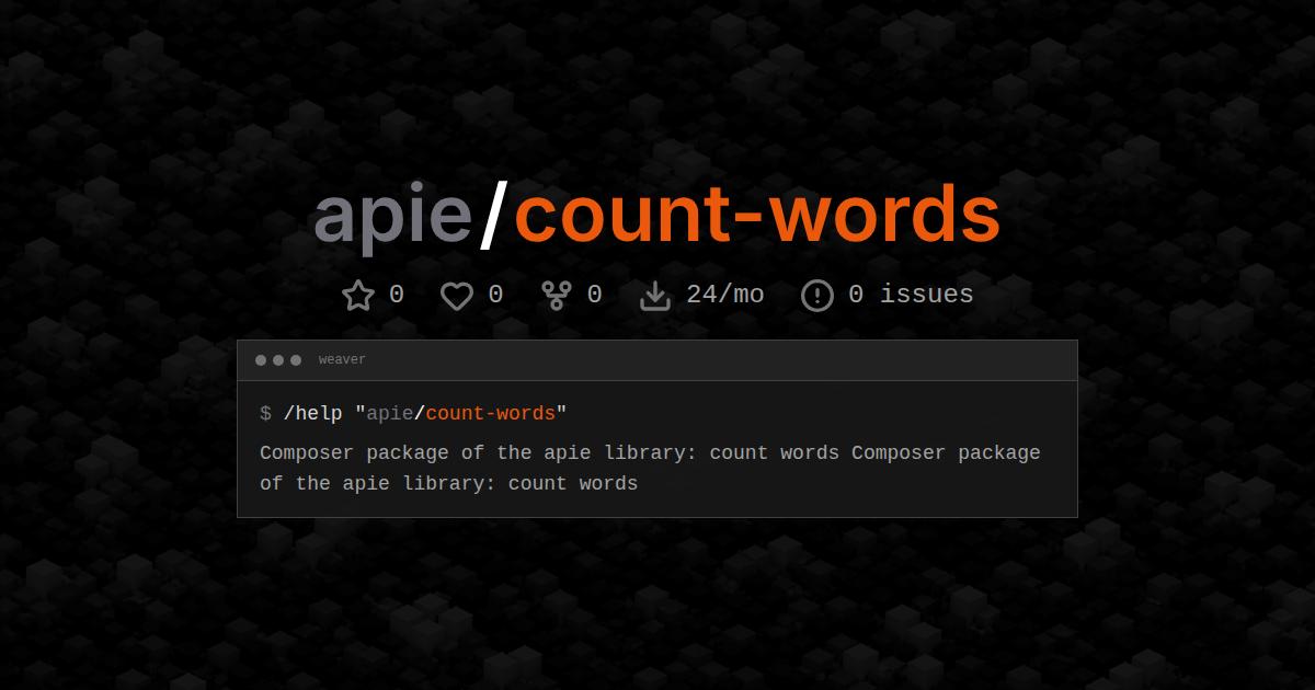 apie/count-words