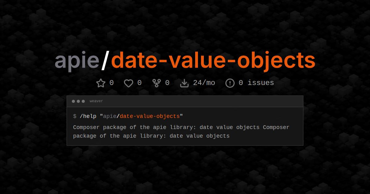 apie/date-value-objects