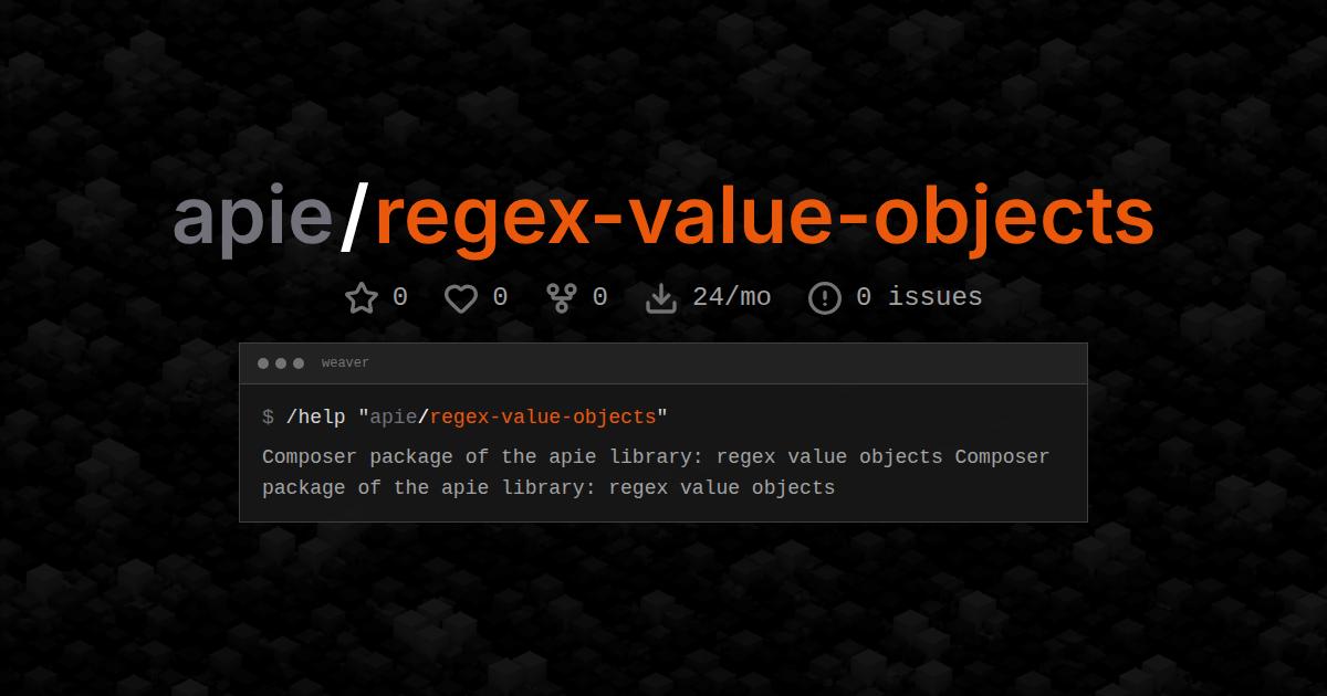 apie/regex-value-objects