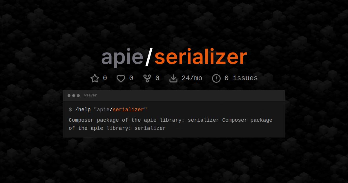 apie/serializer