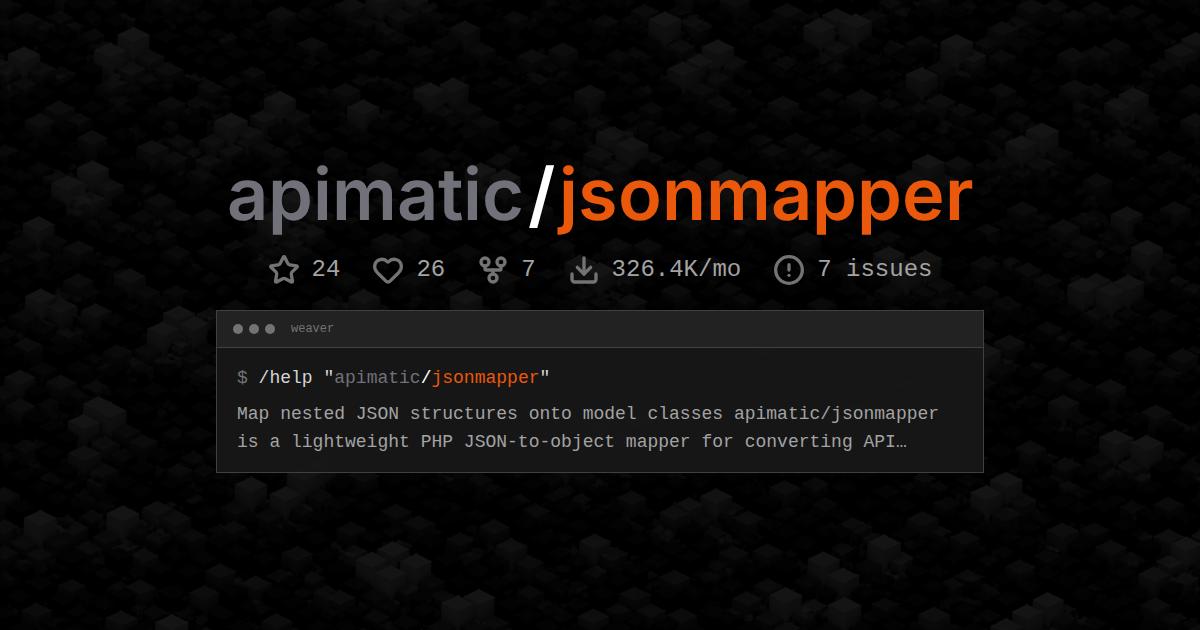 apimatic/jsonmapper