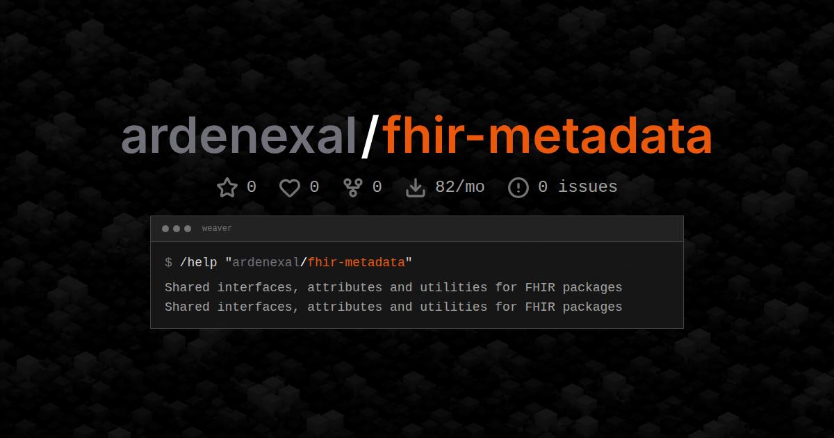 ardenexal/fhir-metadata