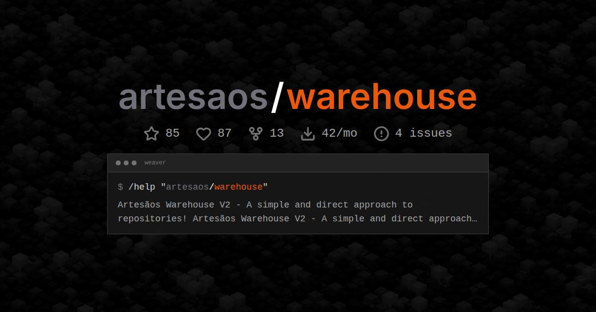 artesaos/warehouse