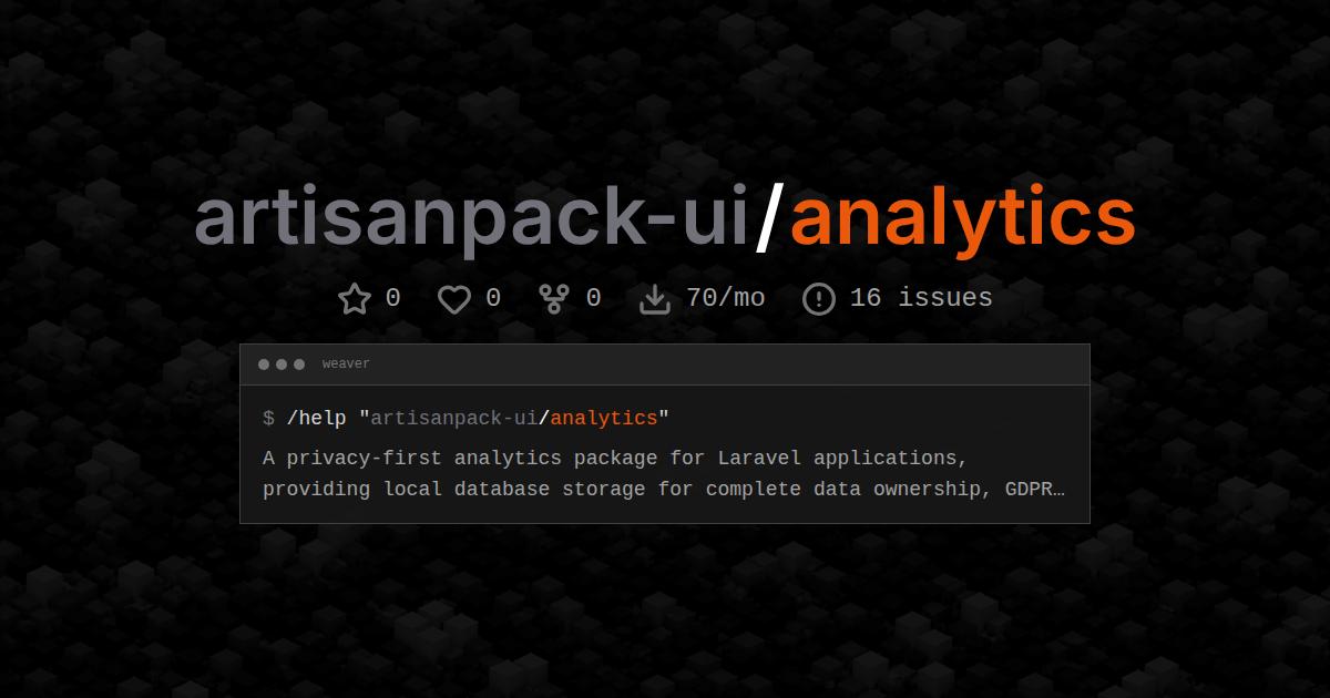 artisanpack-ui/analytics