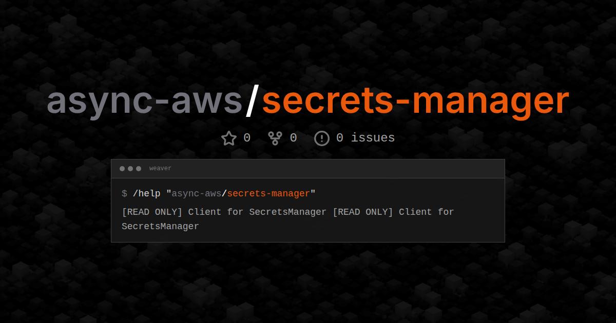 async-aws/secrets-manager