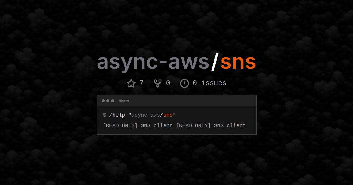 async-aws/sns