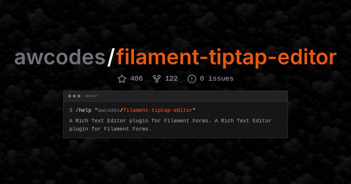 awcodes/filament-tiptap-editor