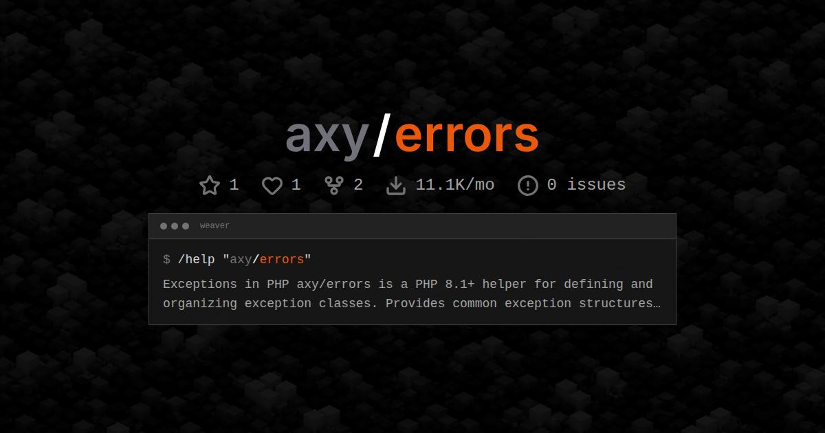 axy/errors