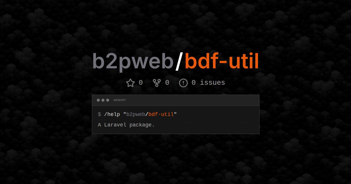 b2pweb/bdf-util