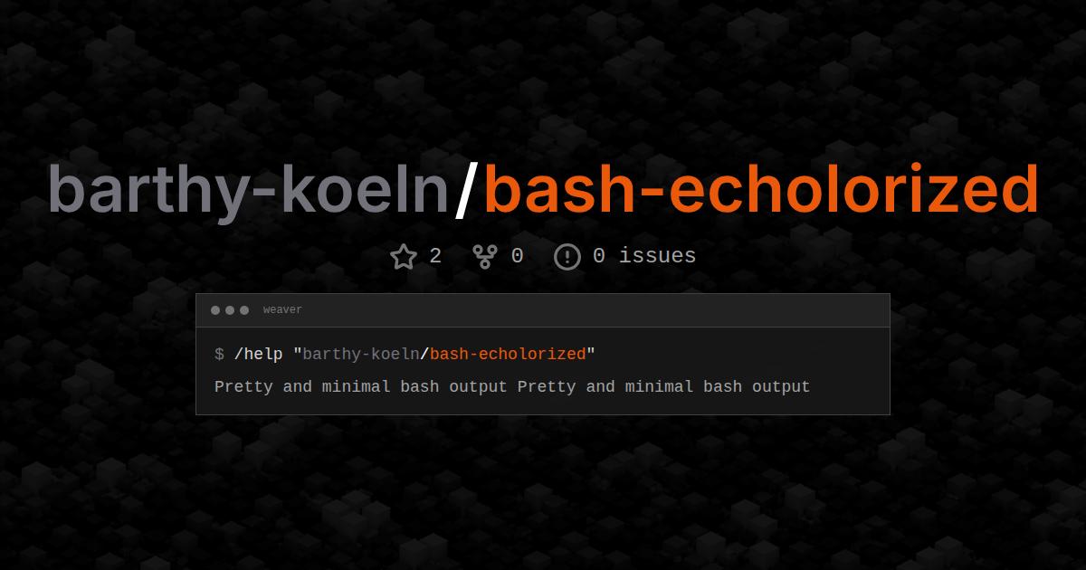 barthy-koeln/bash-echolorized