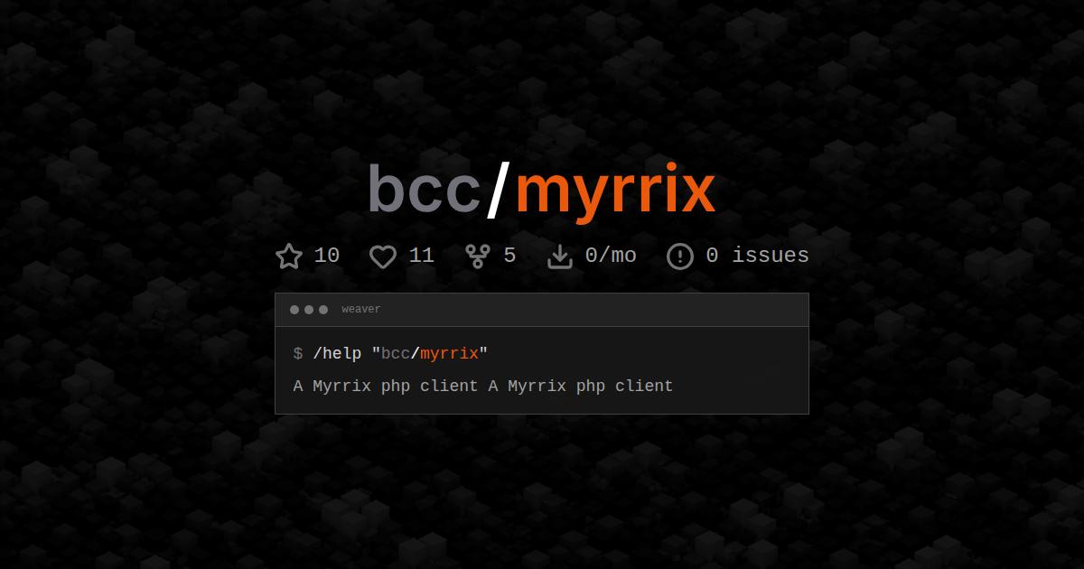 bcc/myrrix
