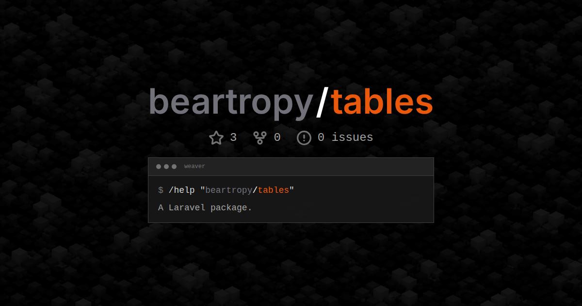 beartropy/tables