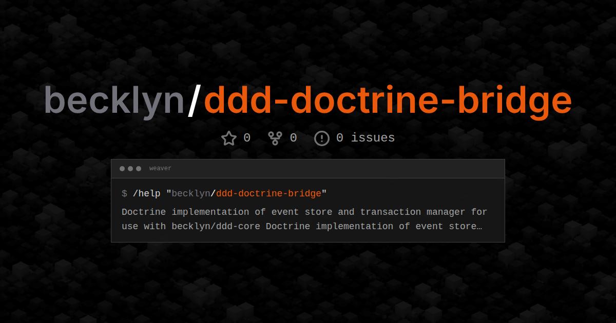 becklyn/ddd-doctrine-bridge