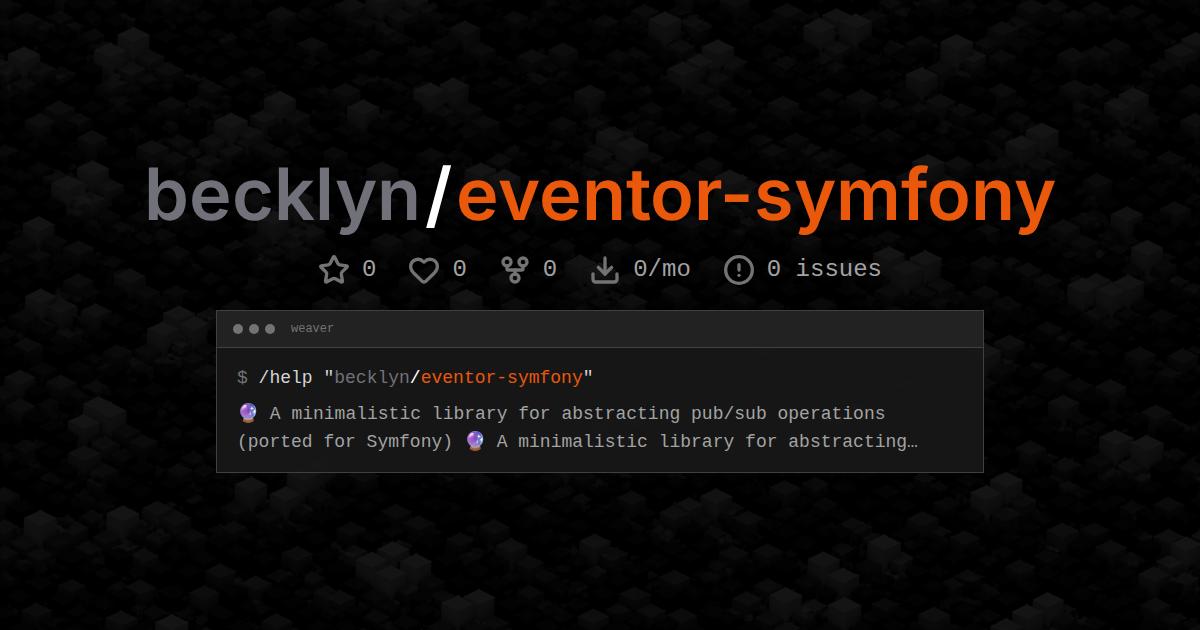 becklyn/eventor-symfony