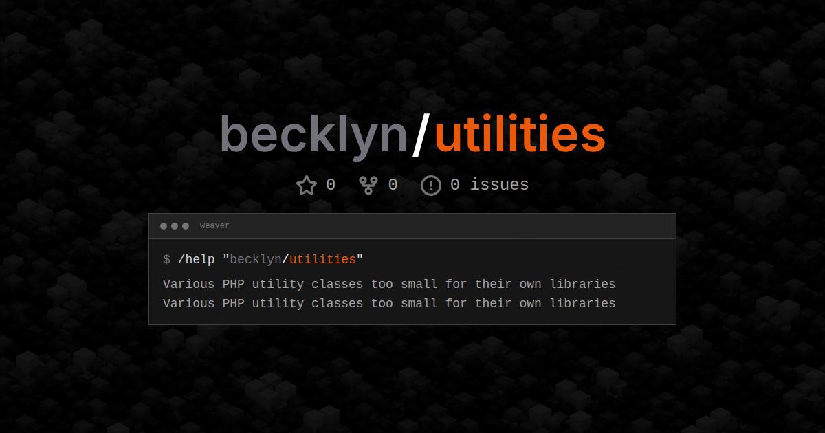 becklyn/utilities