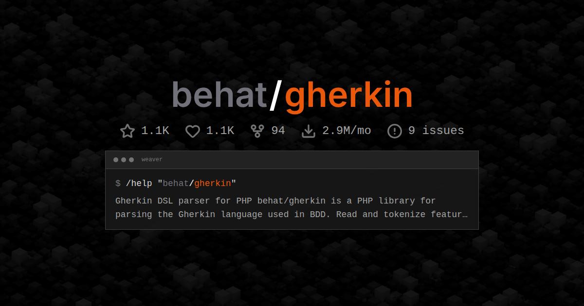 behat/gherkin