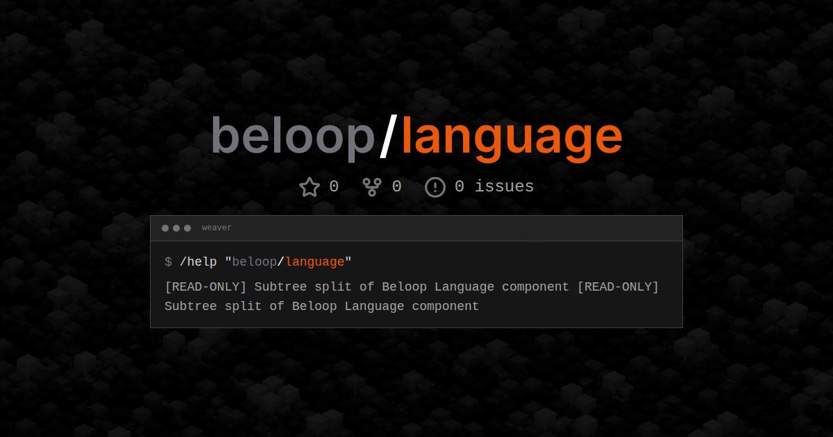 beloop/language