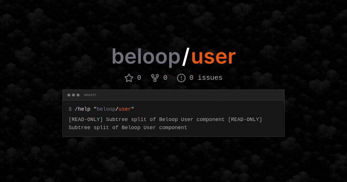 beloop/user