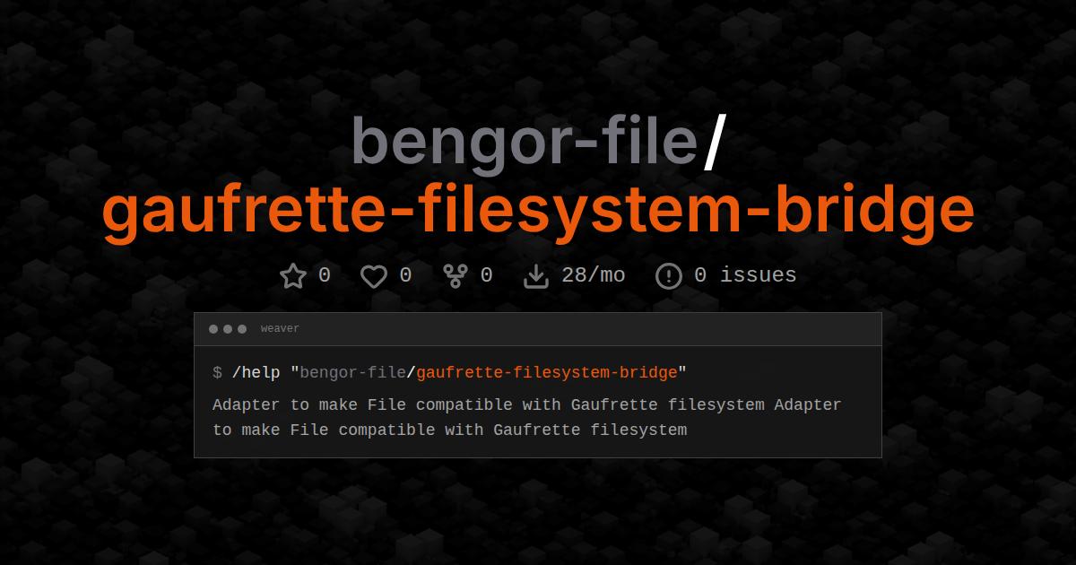 bengor-file/gaufrette-filesystem-bridge