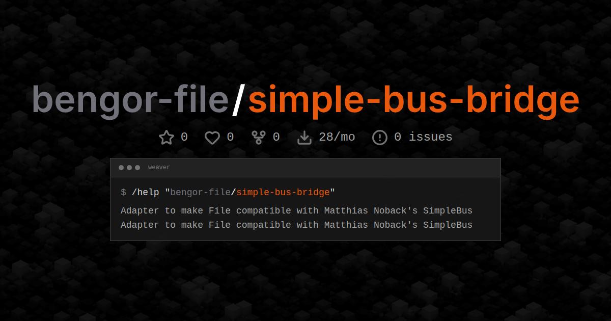 bengor-file/simple-bus-bridge