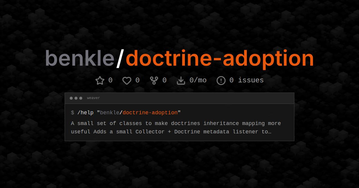 benkle/doctrine-adoption