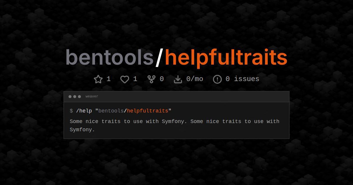 bentools/helpfultraits