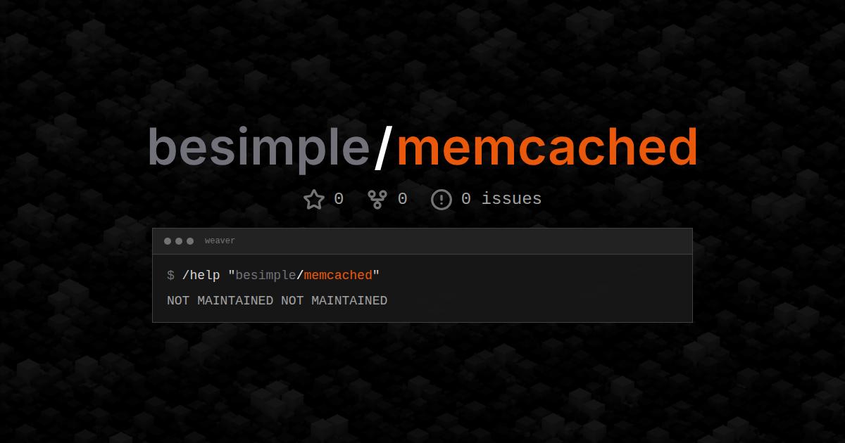 besimple/memcached