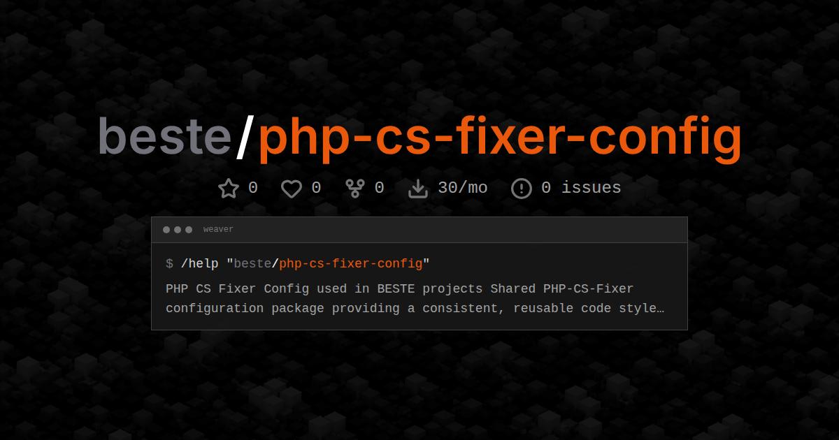 beste/php-cs-fixer-config