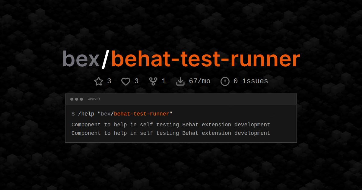bex/behat-test-runner