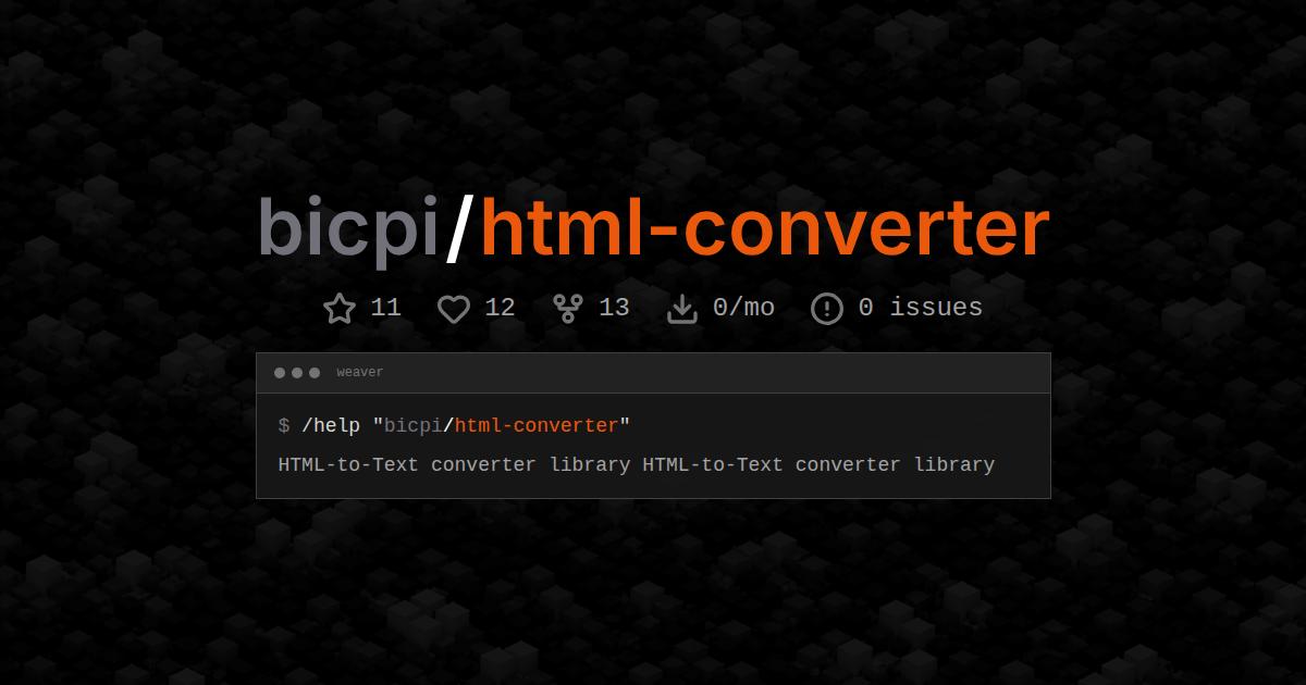 bicpi/html-converter