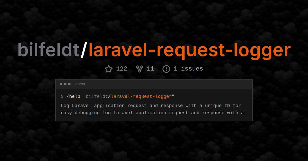 bilfeldt/laravel-request-logger