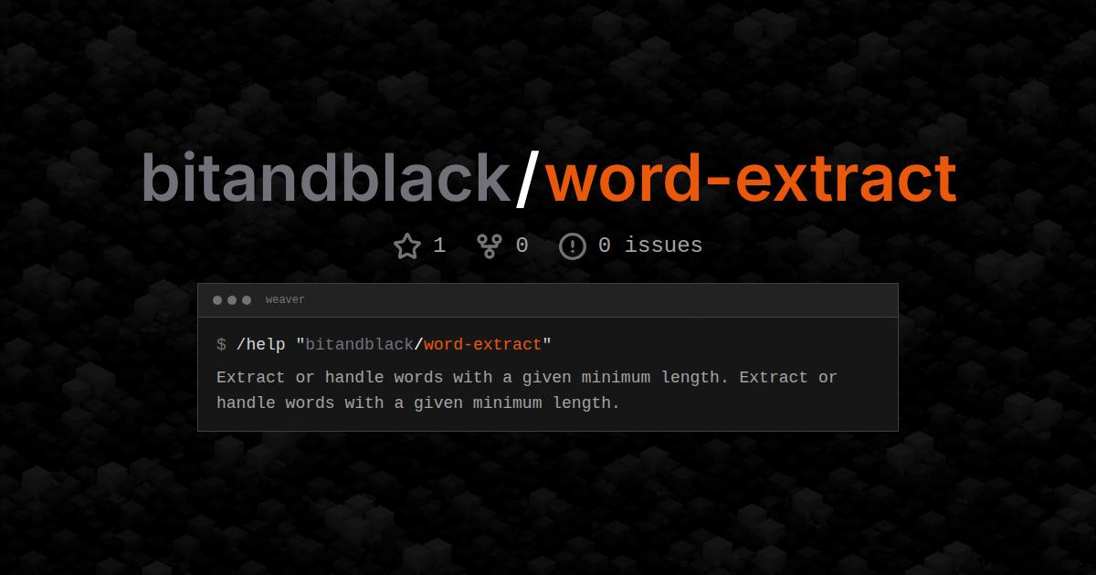 bitandblack/word-extract